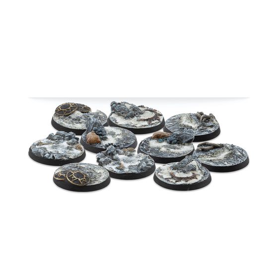 Warcrow 30mm Northern Tribes Scenery Bases, Alpha Series