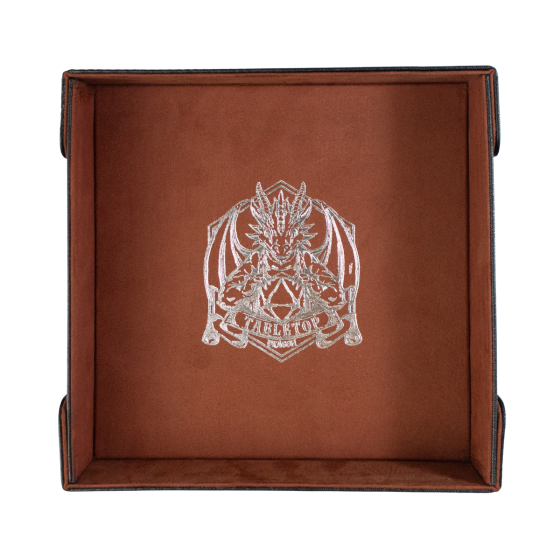 "Erddrachen-Leder" - Dice Tray - Tabletop Dragon