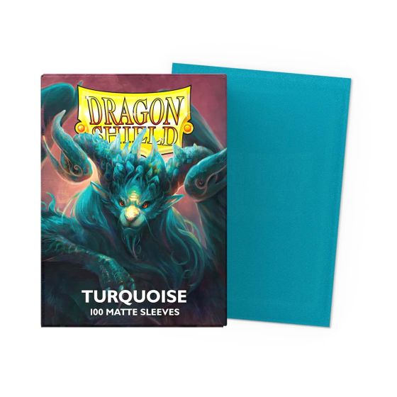 Turquoise/Türkis  - Matte Sleeves (100x) - Standard Size - Dragon Shield