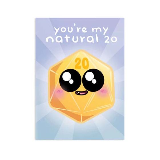 My Natural 20 Greeting Card