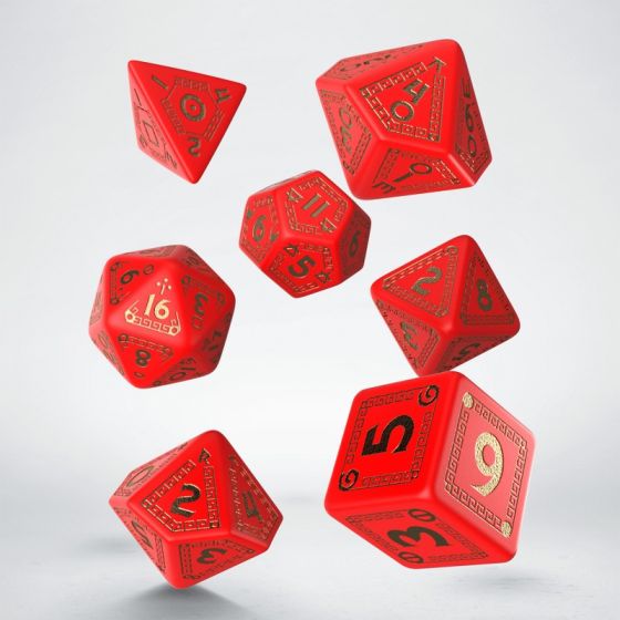 Red & gold - Dice Set - RuneQuest