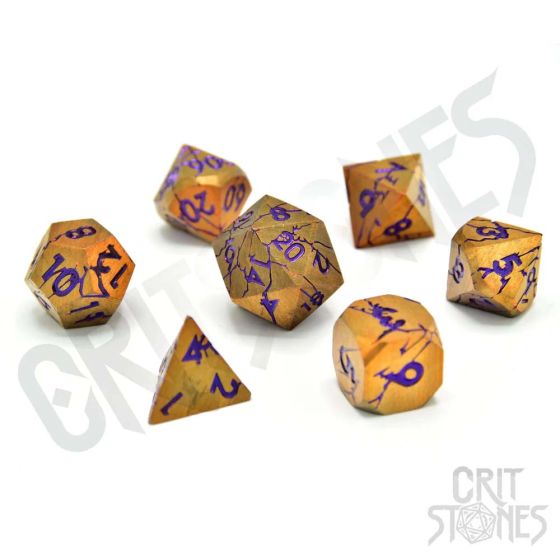 Shattered Sigils Metal RPG Dice Set