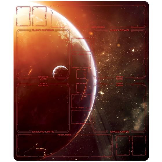 Spielmatte rot für 2 Spieler für Star Wars: Unlimited 28" x 24“ / 72x61 cm von Playmats