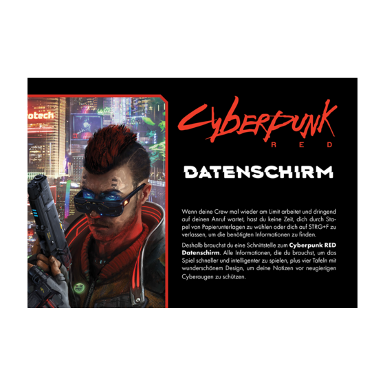 Datenschirm - Cyberpunk RED