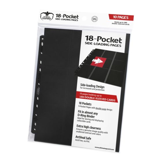 18-Pocket Pages Side-Loading Schwarz (10) - Ultimate Guard