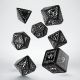 Black & White - Elvish Dice Set - Q Workshop