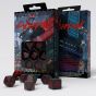 Blood over Chrome Dice Set - Cyberpunk Red