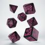 Black & Magenta 7th Edition Dice Set - Call of Cthulhu