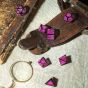 Black & Magenta 7th Edition Dice Set - Call of Cthulhu