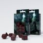 Black & Red - Runic Dice Set - Q Workshop